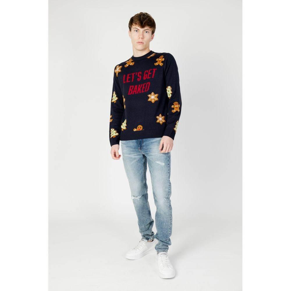 Only & Sons Blue Marabou Sweater - Hilstor