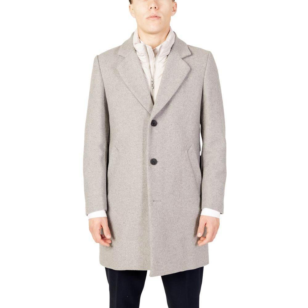 Antony Morato Gray Polyester Coat - Hilstor