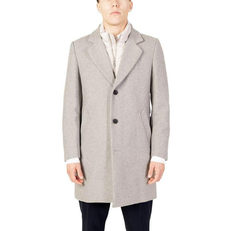 Antony Morato Gray Polyester Coat - Hilstor