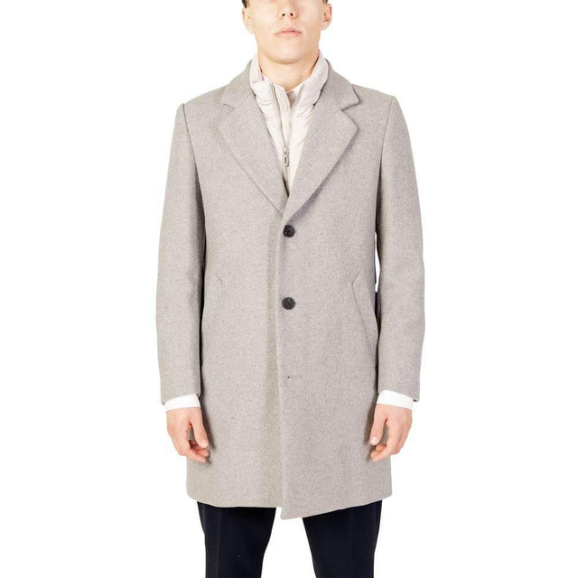 Antony Morato Gray Polyester Coat - Hilstor