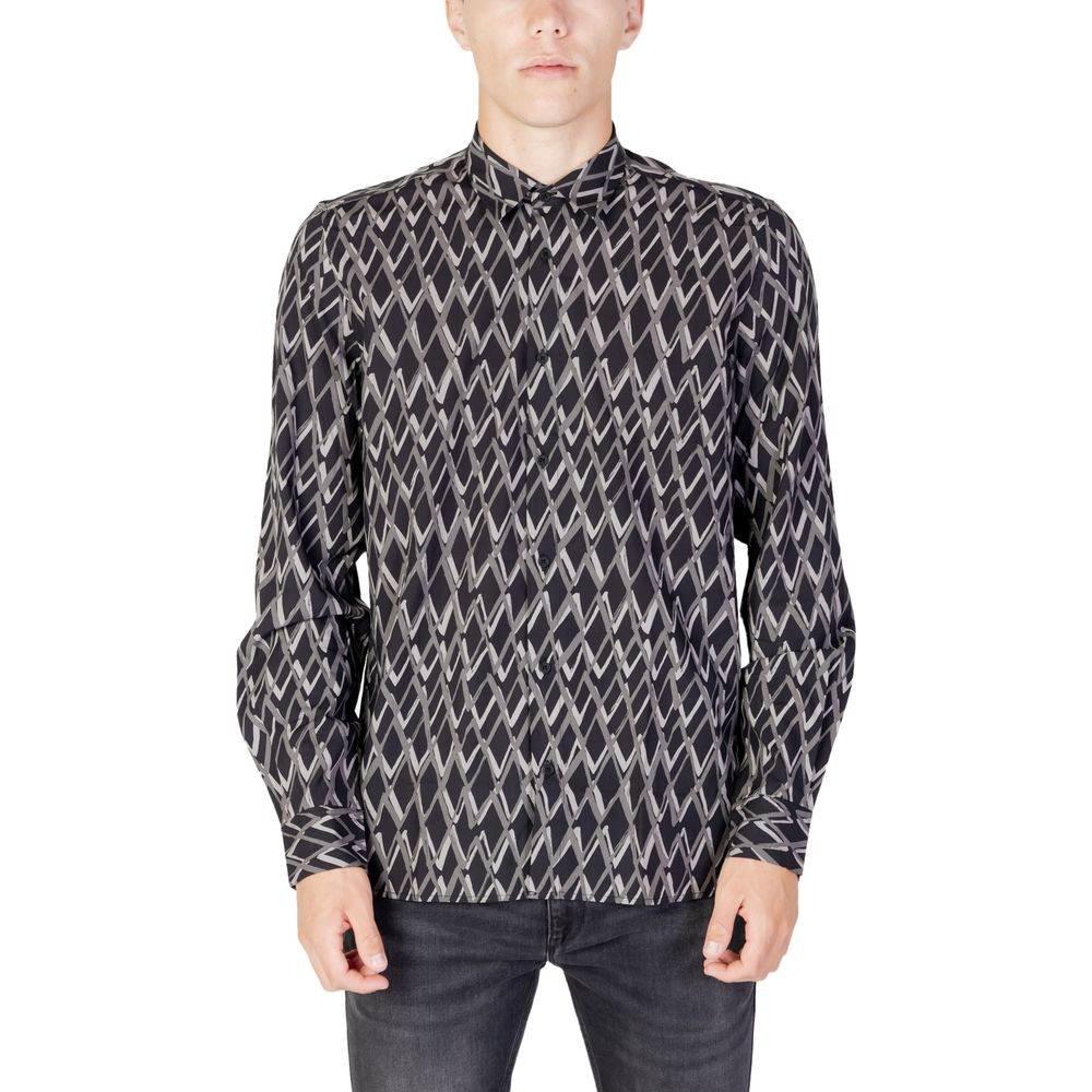 Antony Morato Black Cotton Shirt - Hilstor