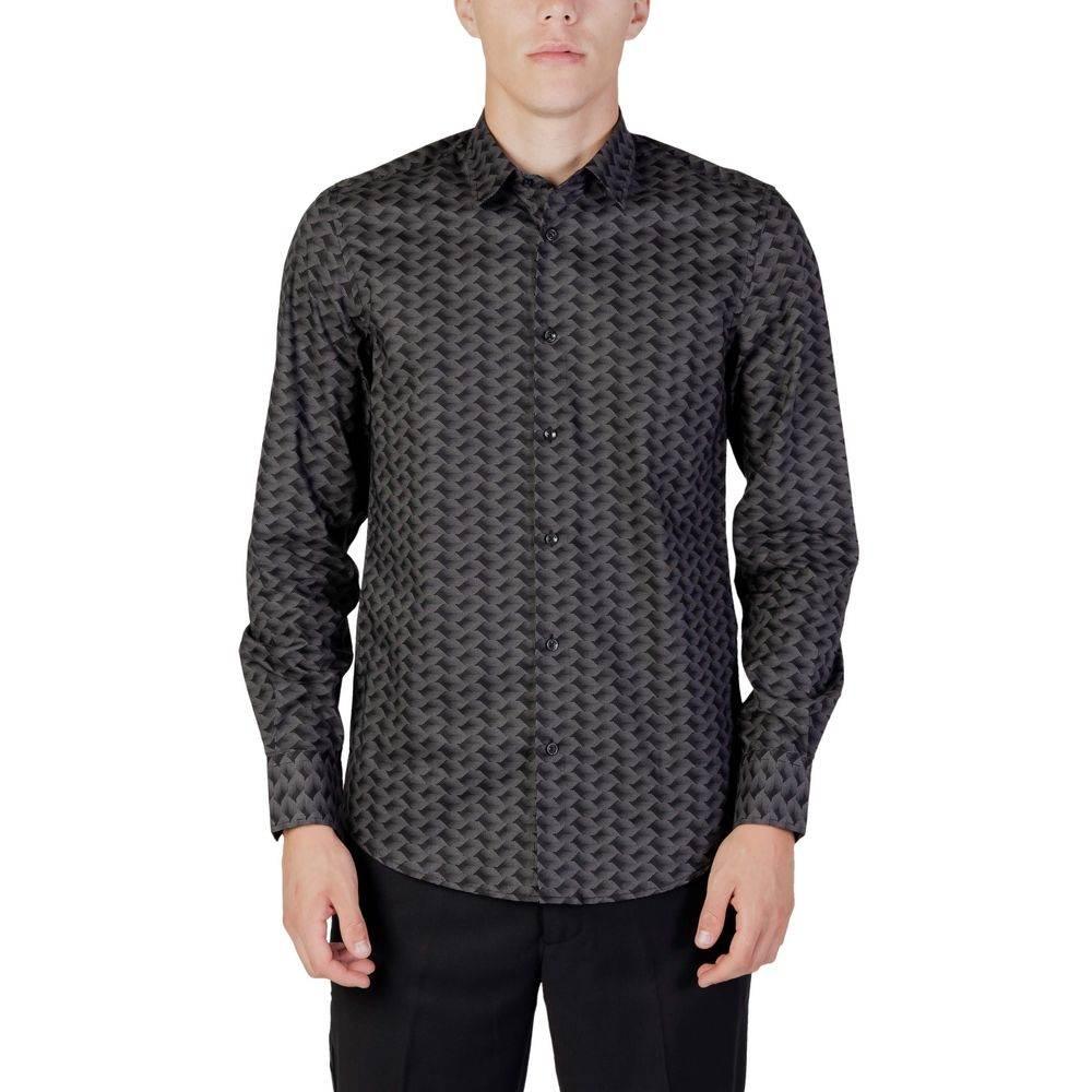 Antony Morato Gray Cotton Shirt - Hilstor