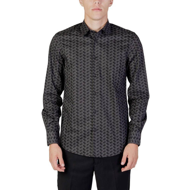 Antony Morato Gray Cotton Shirt - Hilstor