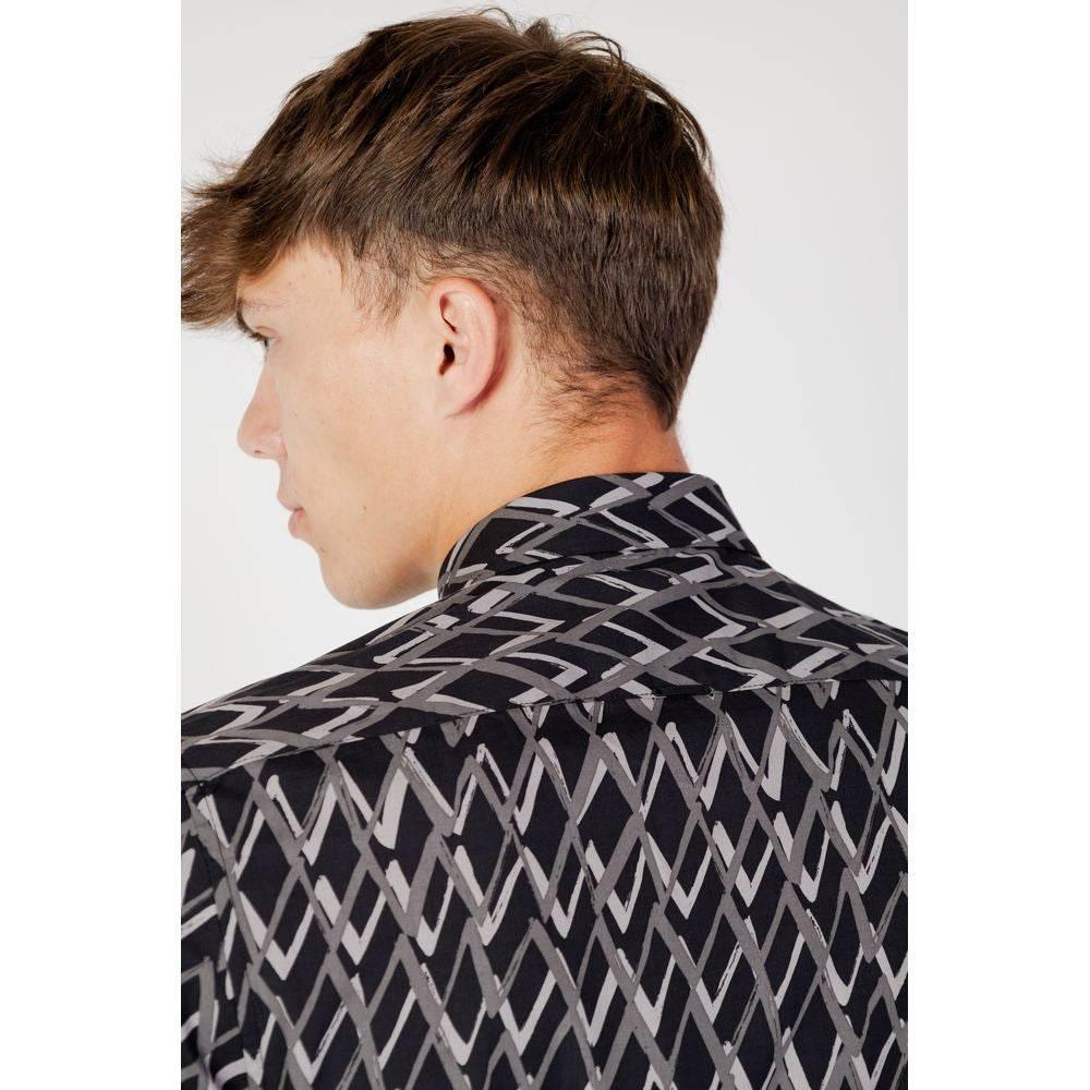 Antony Morato Black Cotton Shirt - Hilstor