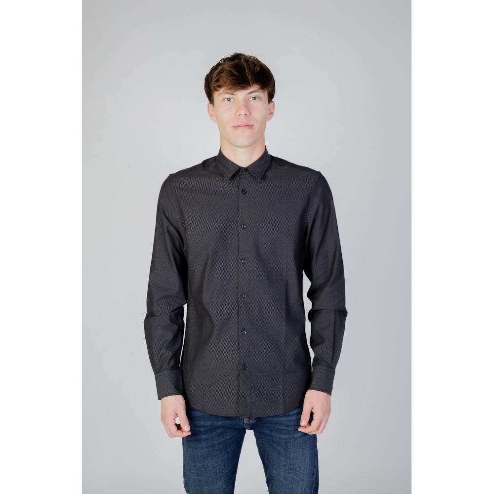 Antony Morato Gray Cotton Shirt - Hilstor