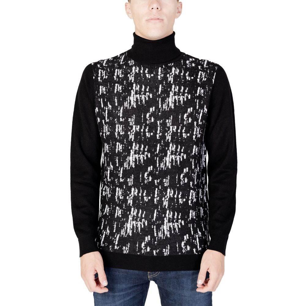 Antony Morato Black Wool Turtleneck - Hilstor