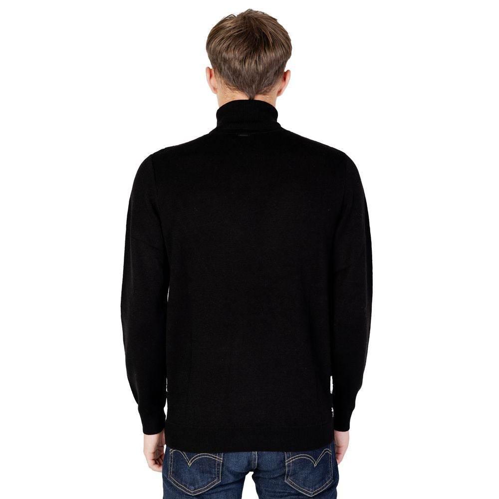 Antony Morato Black Wool Turtleneck - Hilstor