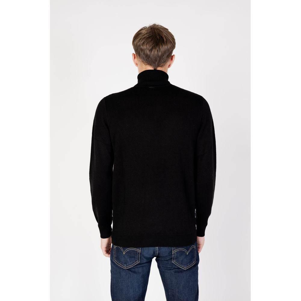 Antony Morato Black Wool Turtleneck - Hilstor