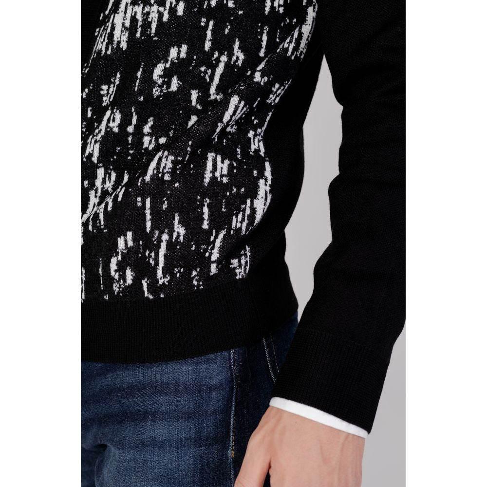 Antony Morato Black Wool Cardigan - Hilstor