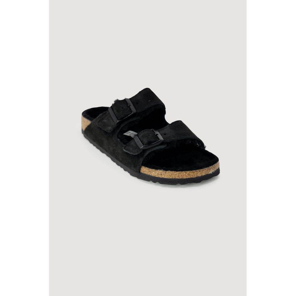 Birkenstock Black Suede Leather Sandal - Hilstor