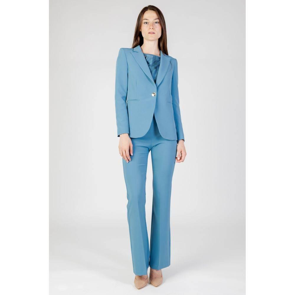 Rinascimento Turquoise Polyester Suits & Blazer - Hilstor