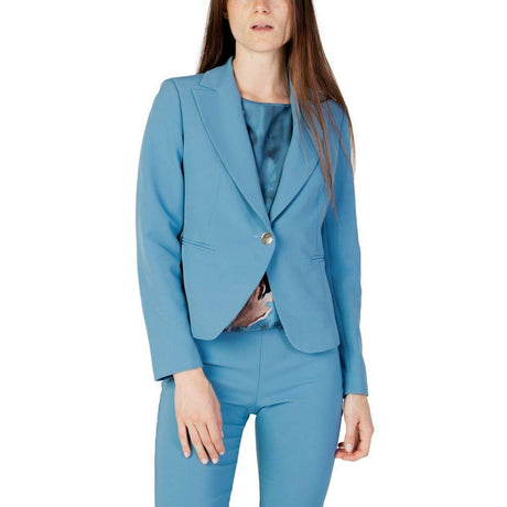 Rinascimento Turquoise Polyester Suits & Blazer - Hilstor