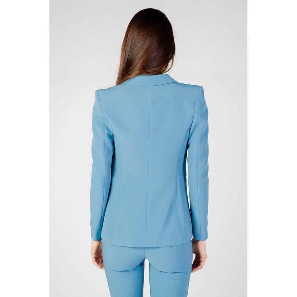 Rinascimento Turquoise Polyester Suits & Blazer - Hilstor