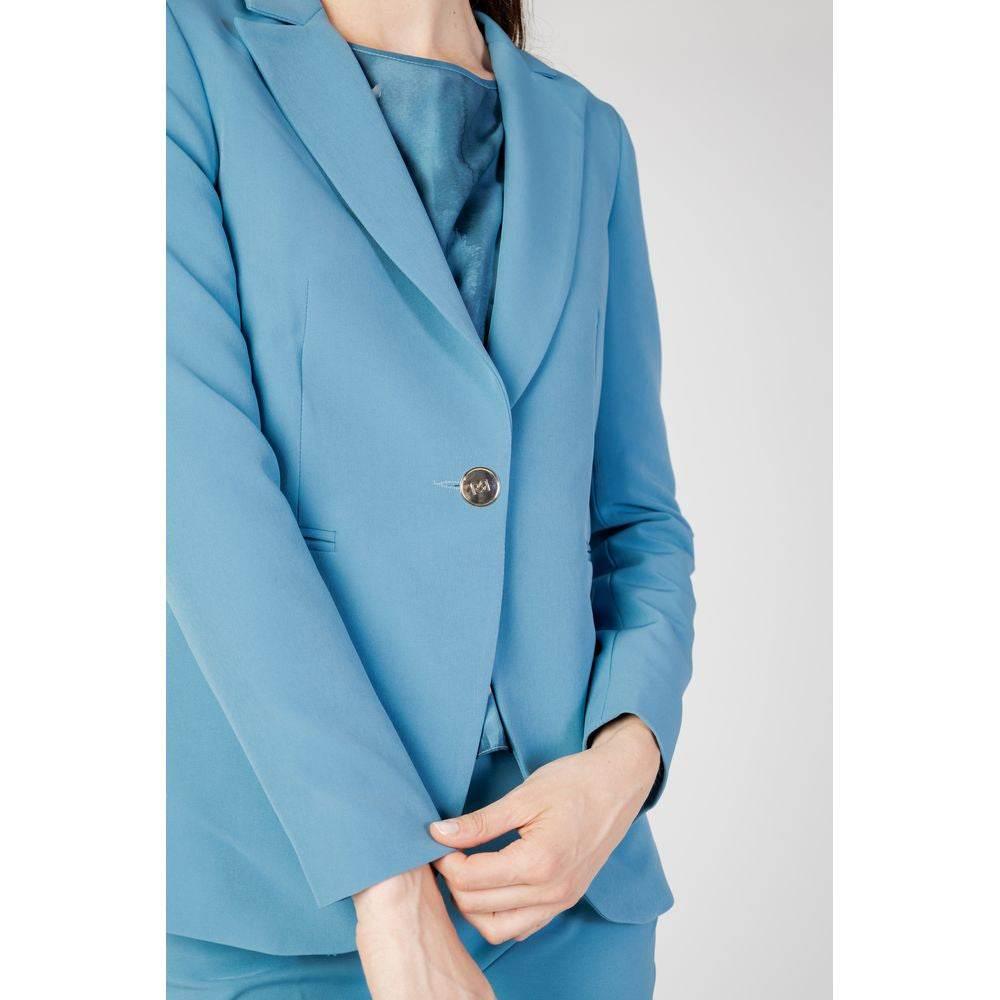 Rinascimento Turquoise Polyester Suits & Blazer - Hilstor