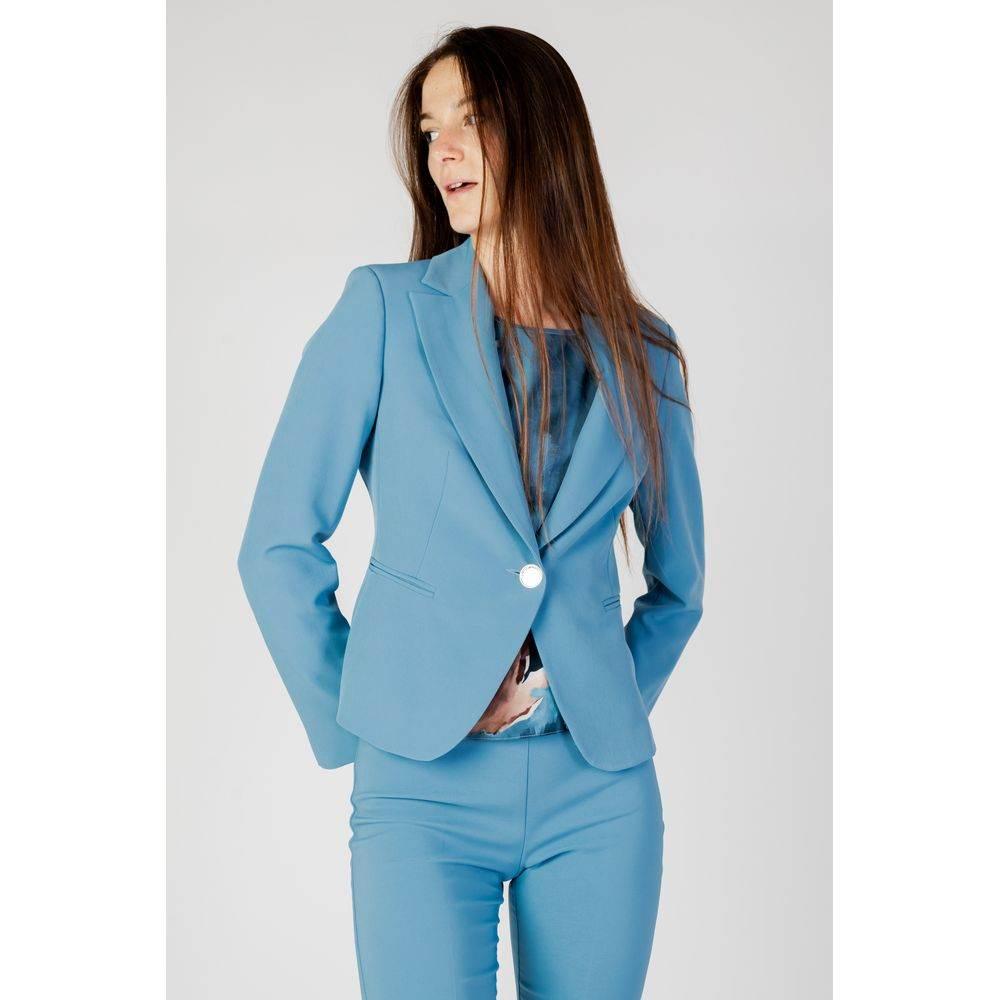 Rinascimento Turquoise Polyester Suits & Blazer - Hilstor