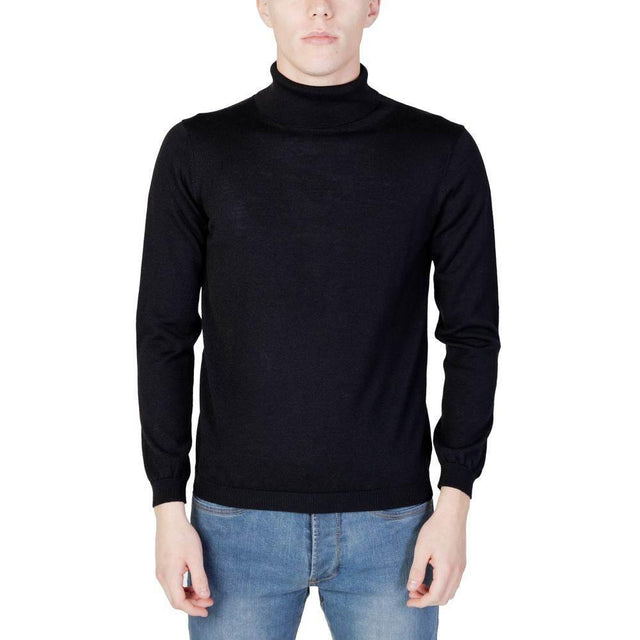Alviero Martini Prima Classe Black Viscose Turtleneck - Hilstor