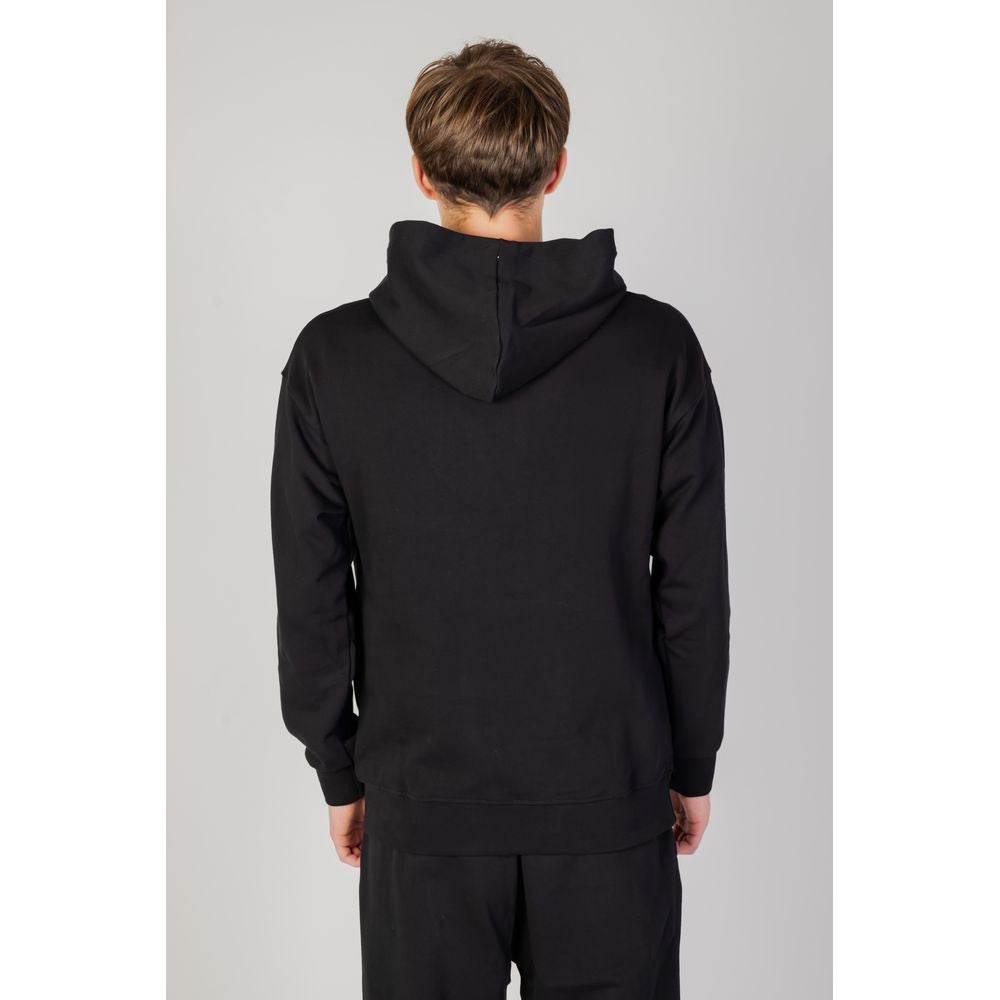 Underclub Black Cotton Hoody - Hilstor