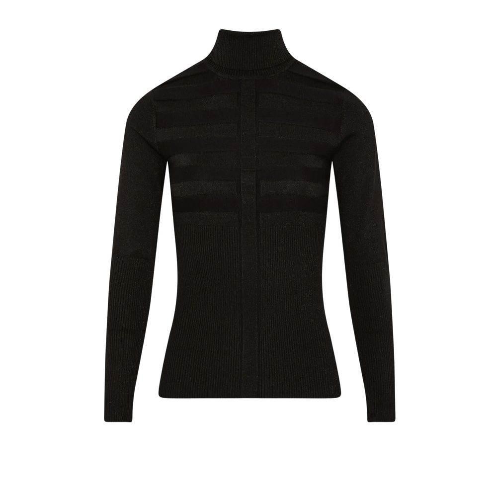 Morgan De Toi Black Viscose Turtleneck - Hilstor