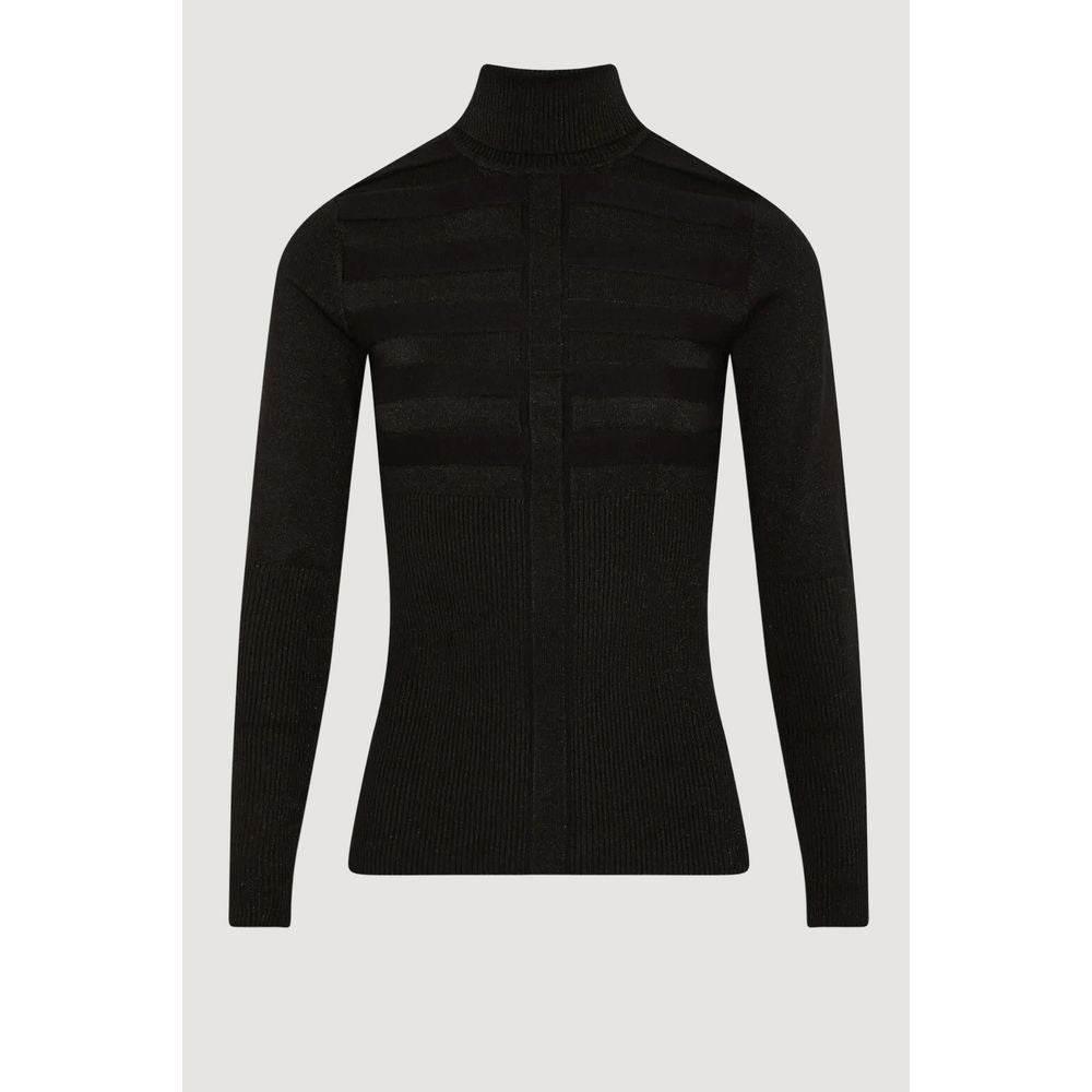 Morgan De Toi Black Viscose Turtleneck - Hilstor