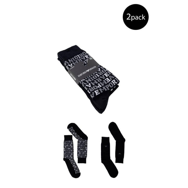Emporio Armani Underwear Black Cotton Sock - Hilstor