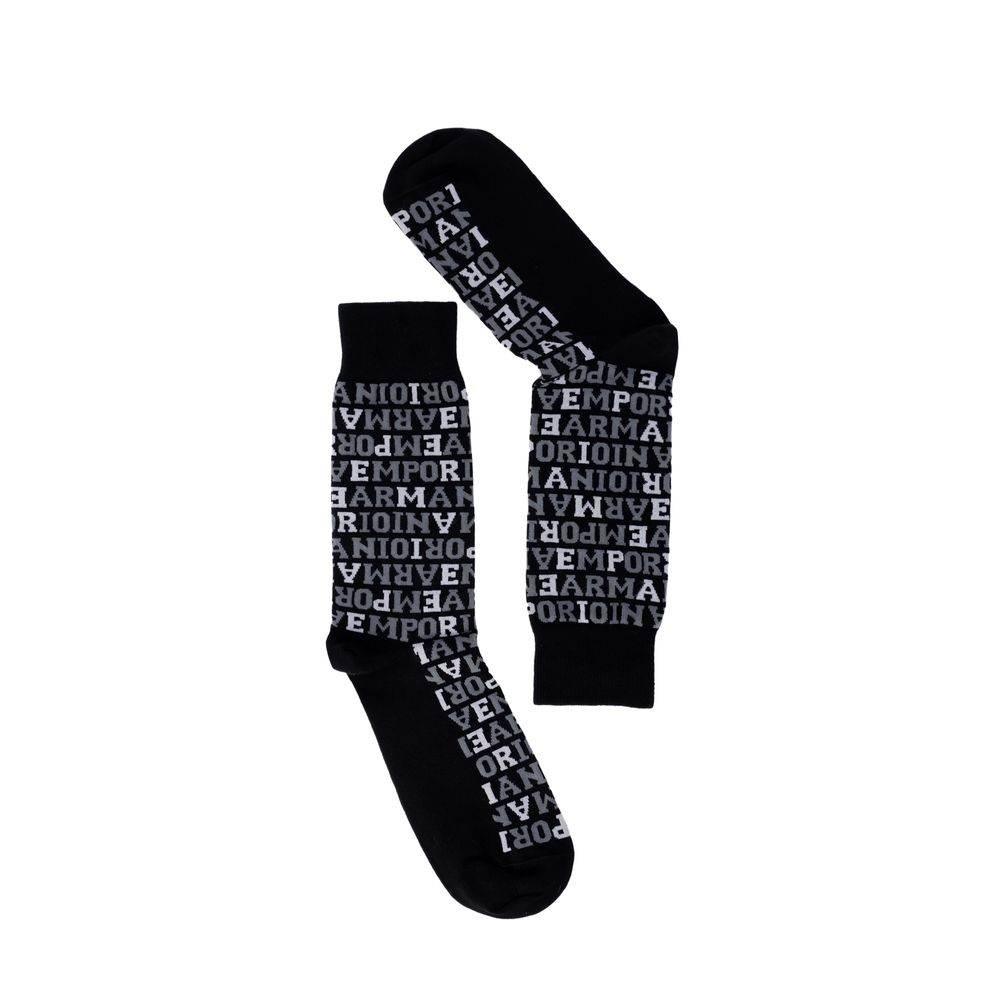 Emporio Armani Underwear Black Cotton Sock - Hilstor