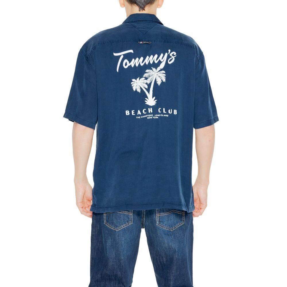 Tommy Hilfiger Jeans Blue Lyocell Shortsleeve - Hilstor