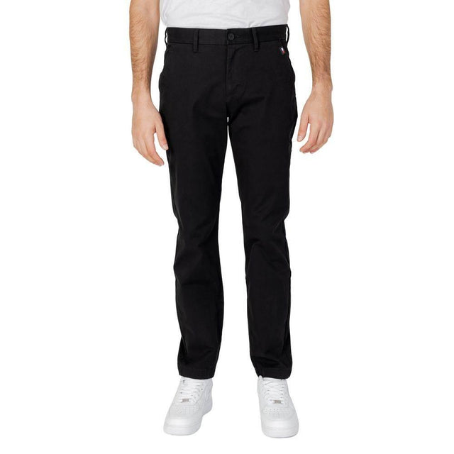 Tommy Hilfiger Jeans Black Organic Cotton Pant - Hilstor