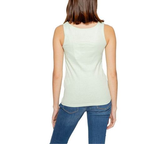 Guess Turquoise Cotton Tops & T-Shirt - Hilstor
