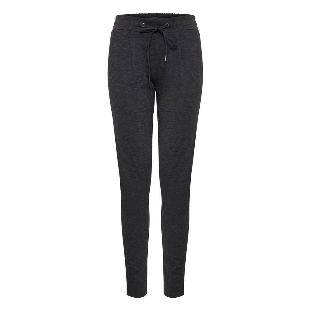 ICHI Gray Polyester Pant - Hilstor