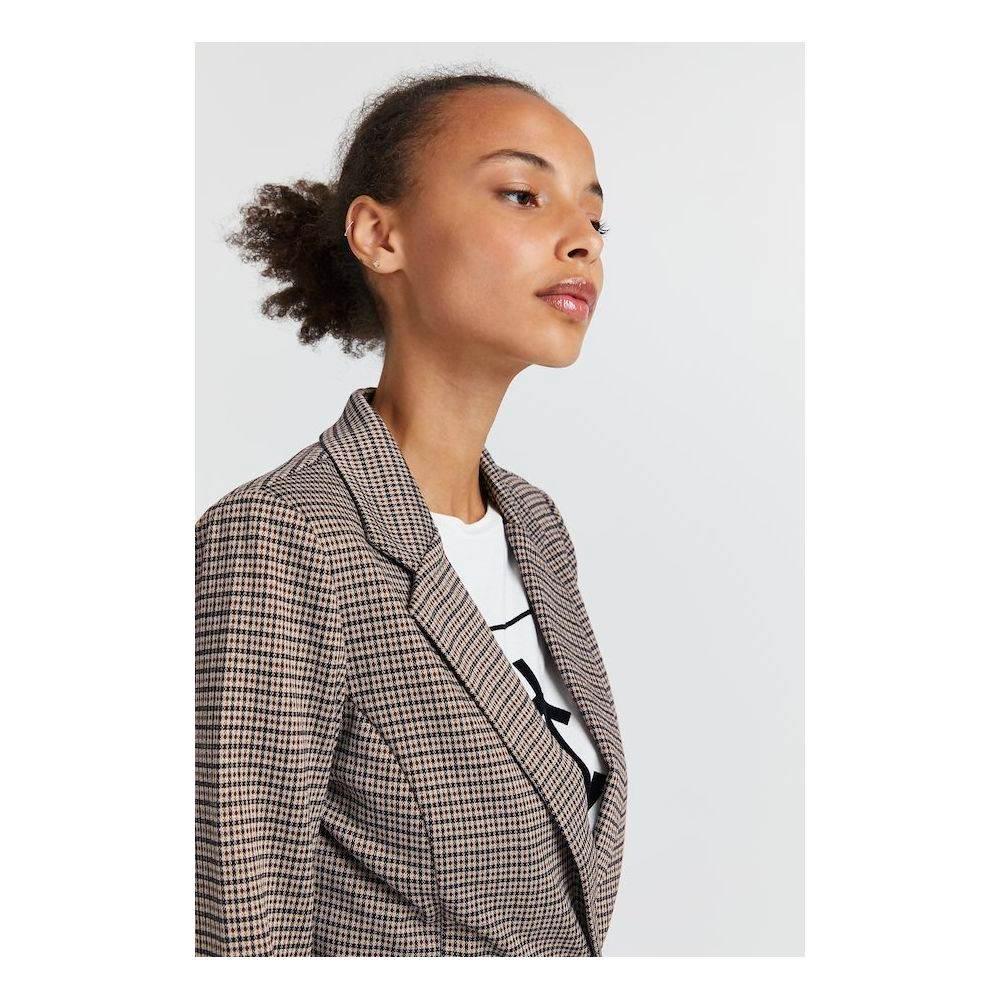 ICHI Beige Polyester Suits & Blazer - Hilstor