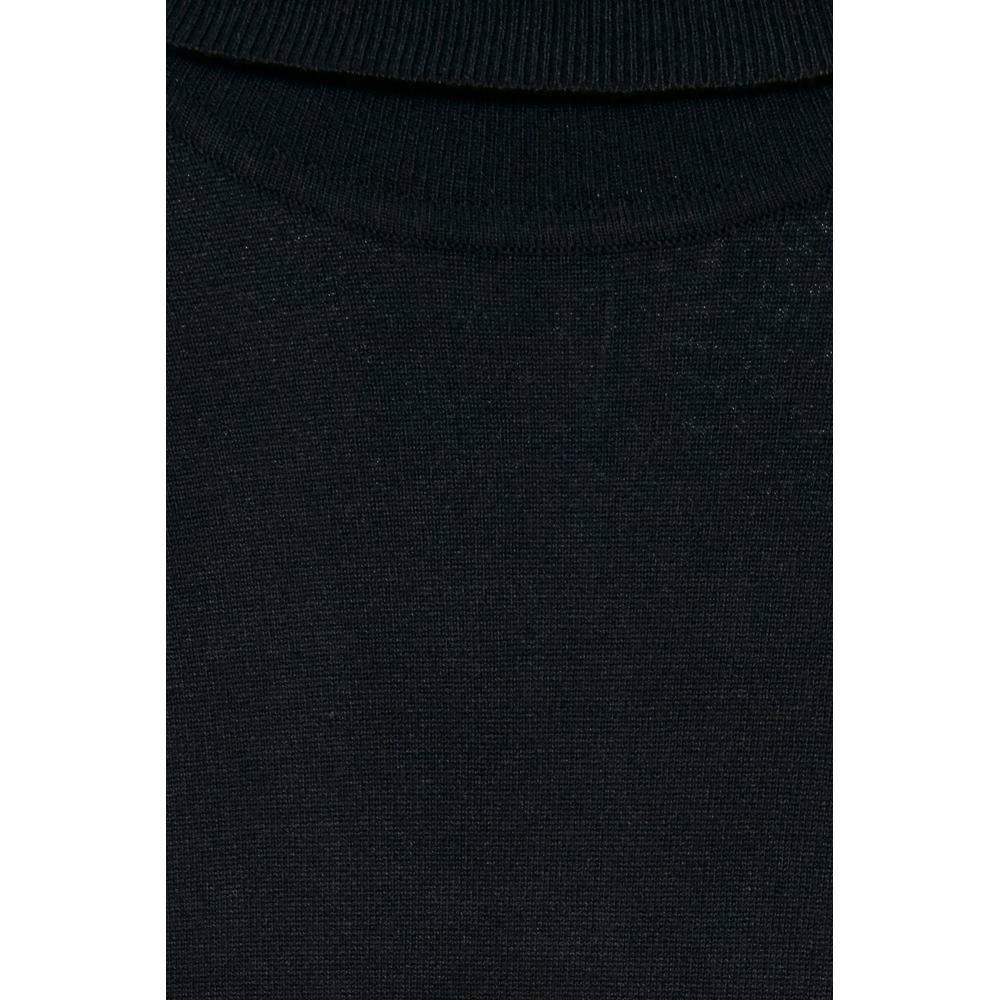 ICHI Black Viscose Turtleneck - Hilstor