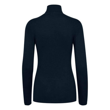 ICHI Blue Viscose Turtleneck - Hilstor
