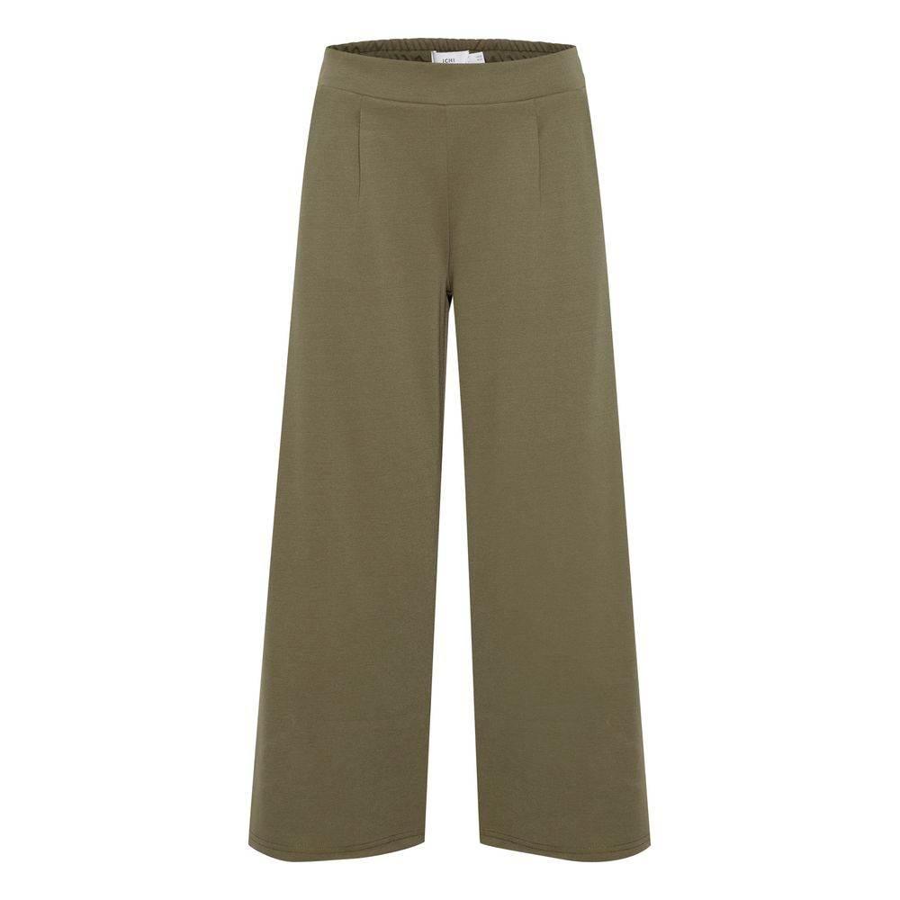 ICHI Green Recycled Polyester Pant - Hilstor