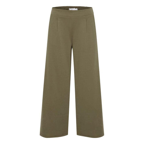 ICHI Green Recycled Polyester Pant - Hilstor