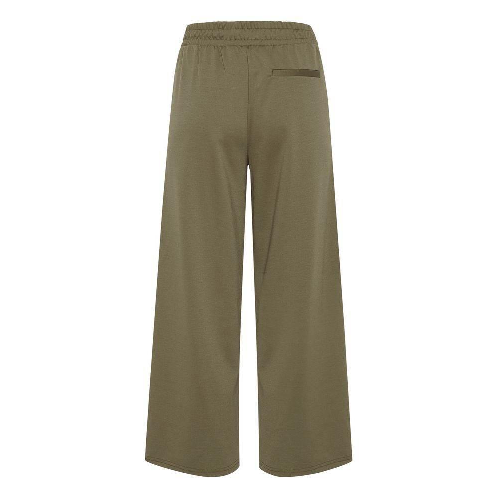 ICHI Green Recycled Polyester Pant - Hilstor