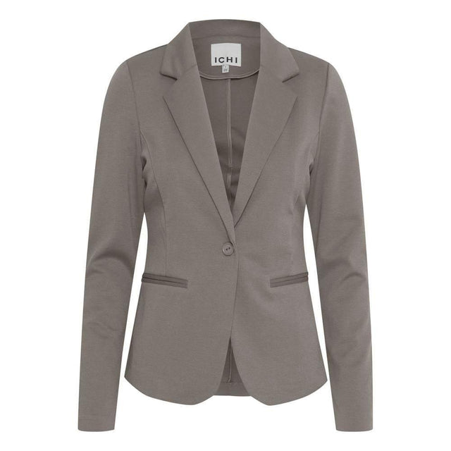ICHI Gray Polyester Suits & Blazer - Hilstor