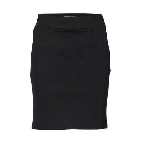 ICHI Black Polyester Skirt - Hilstor