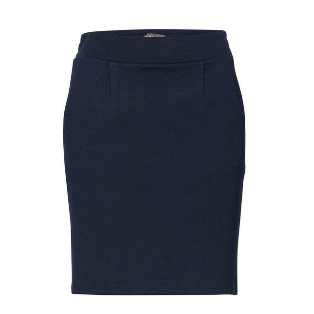 ICHI Blue Polyester Skirt - Hilstor