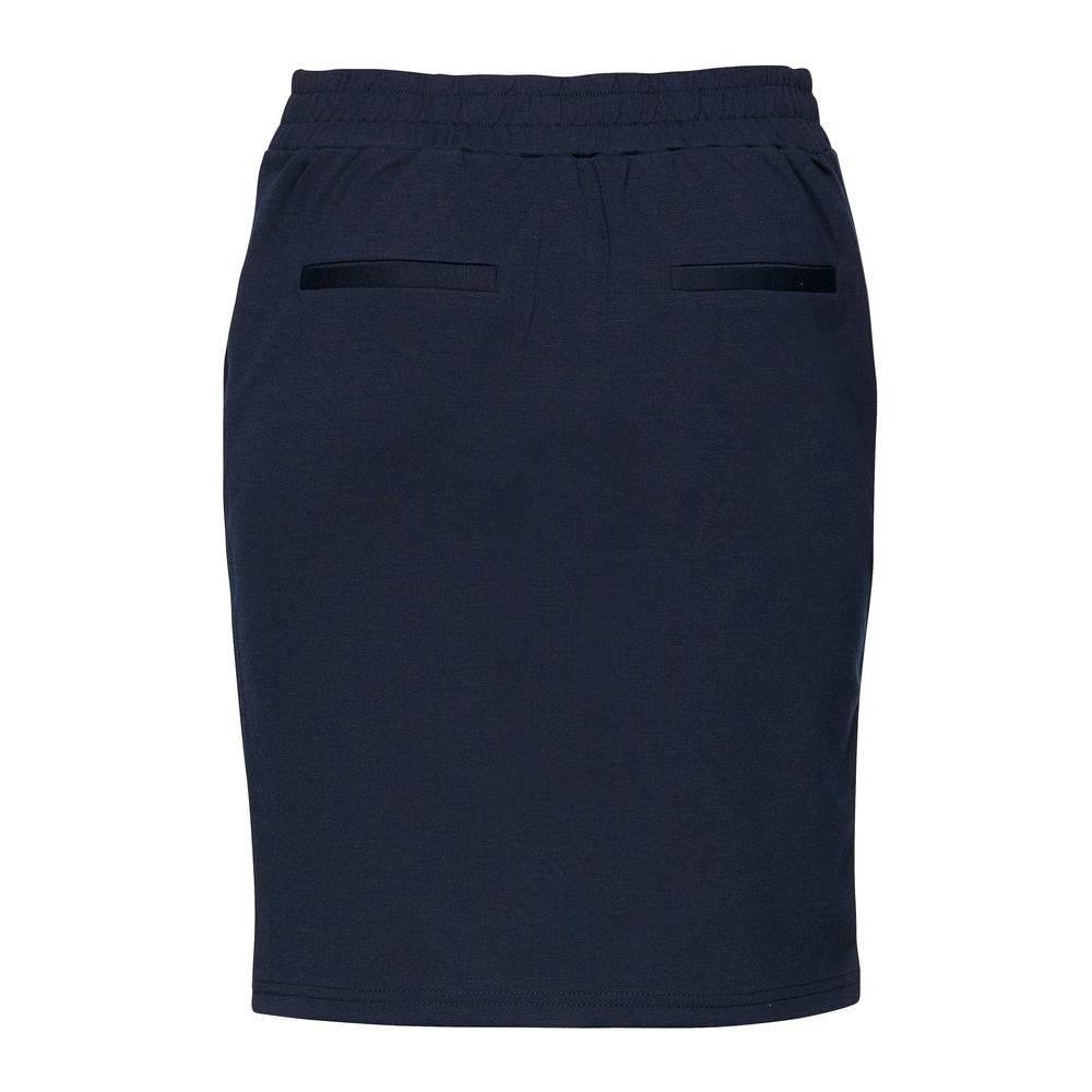 ICHI Blue Polyester Skirt - Hilstor