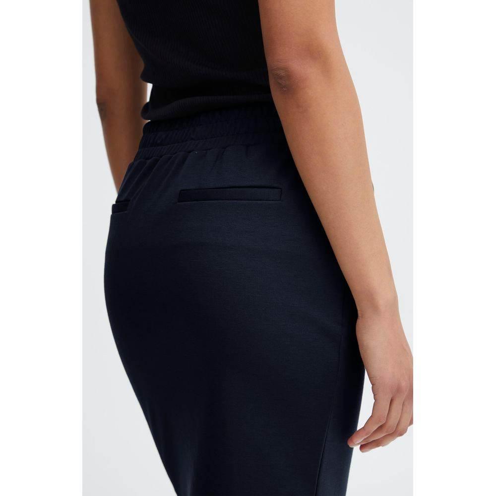 ICHI Blue Polyester Skirt - Hilstor