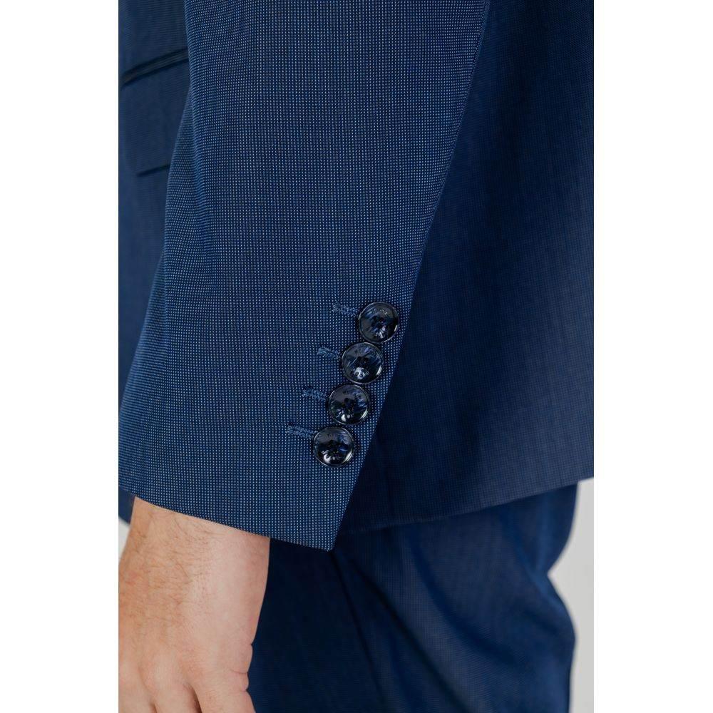 Antony Morato Blue Polyester Blazer - Hilstor
