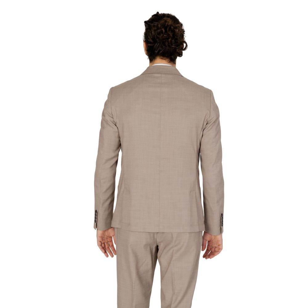 Antony Morato Beige Polyester Blazer - Hilstor