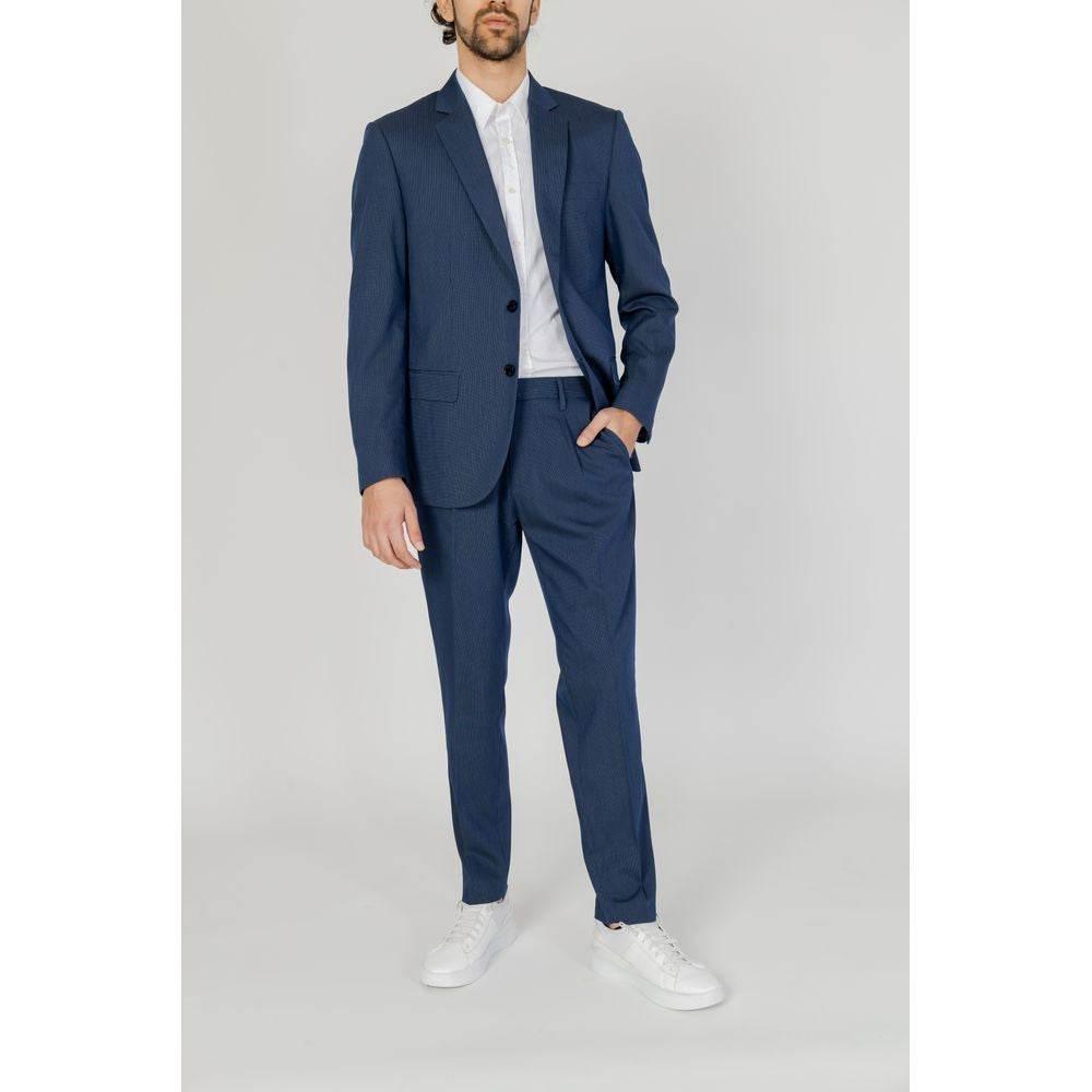 Antony Morato Blue Polyester Blazer - Hilstor