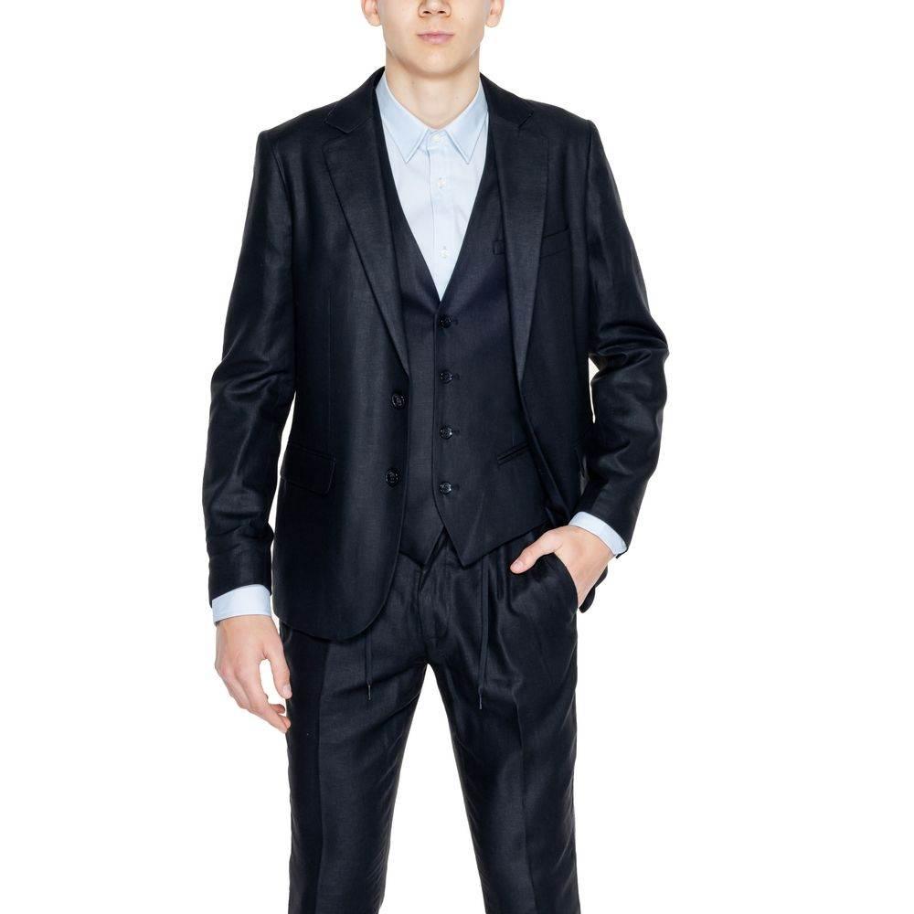 Antony Morato Black Linen Blazer - Hilstor