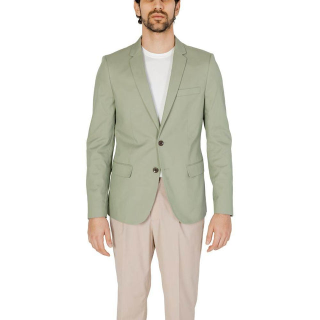 Antony Morato Green Cotton Blazer - Hilstor