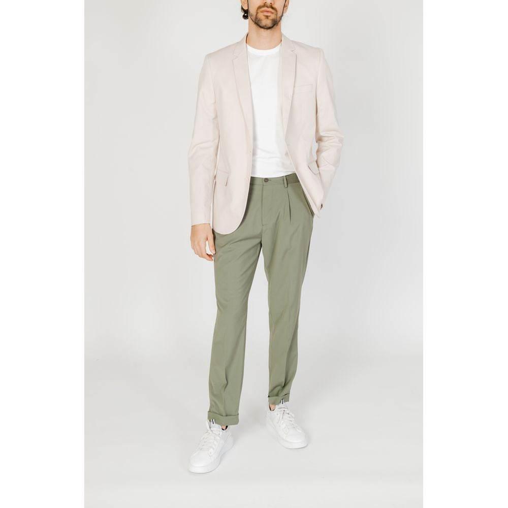 Antony Morato Cream Cotton Blazer - Hilstor