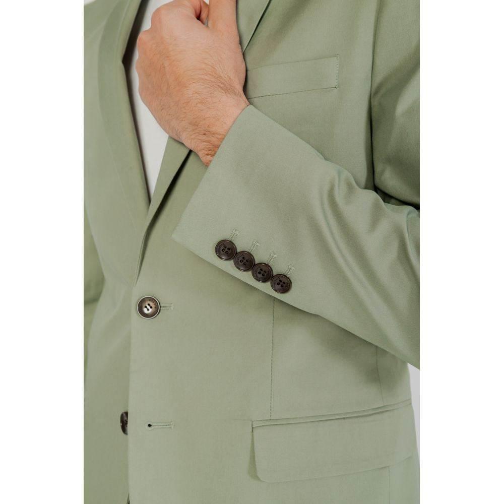 Antony Morato Green Cotton Blazer - Hilstor
