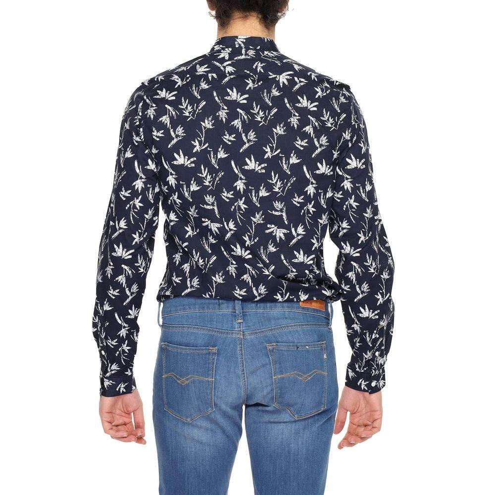 Antony Morato Blue Cotton Shirt - Hilstor