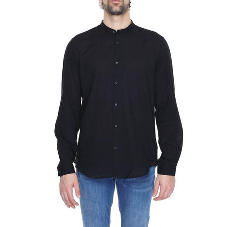 Antony Morato Black Cotton Shirt - Hilstor