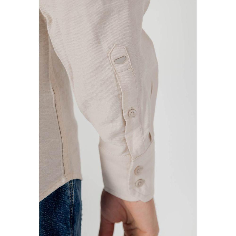 Antony Morato Beige Viscose Shirt - Hilstor